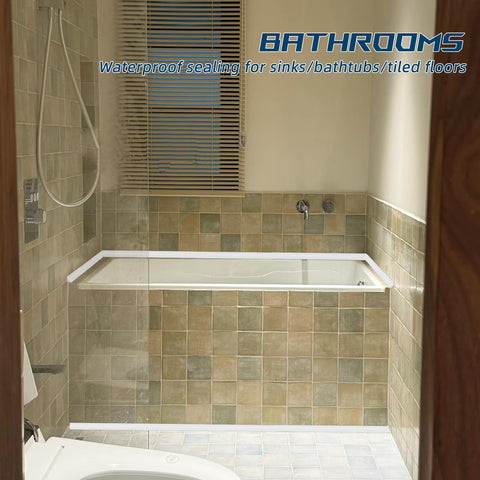 ESUFEIR concave U-shape trim blends into right angles for neat corners