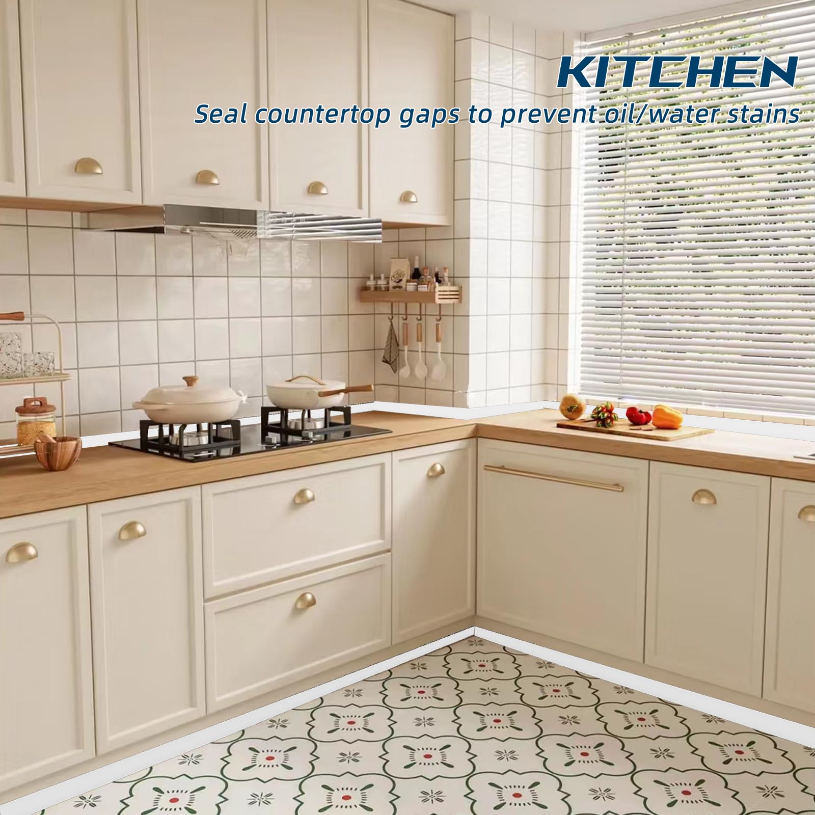ESUFEIR hydrophobic surface cleans easily after spills in bathroom or kitchen