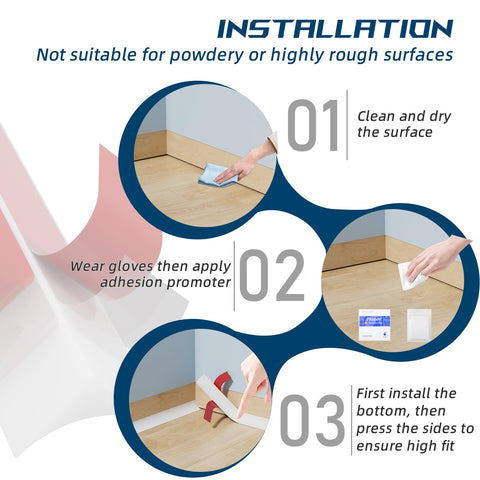 ESUFEIR surface prep guidance for clean, dry bonding to smooth surfaces.