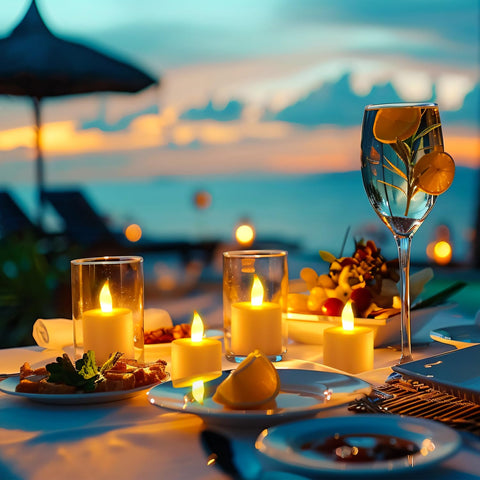 Esup charging base enables overnight recharging and ready-to-use candles