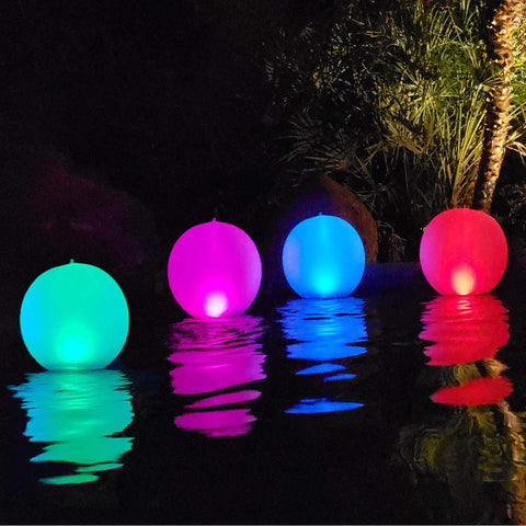 Esuper Rukars glow ball pool light 14inch glows with multi-color ambience at night