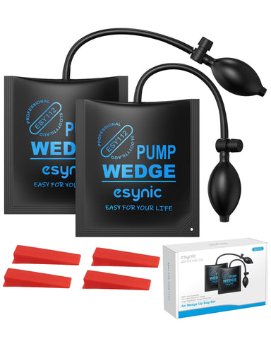 eSynic air wedge bags with 300 lb capacity enable solo door lifting.