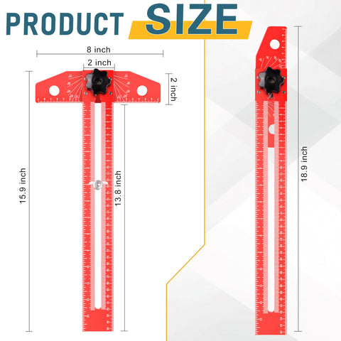 ETCYAOXIN adjustable angle feature enables quick bevels and radial lines