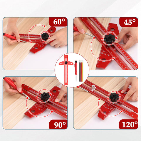 ETCYAOXIN precision line drawing ruler with crisp laser-engraved scales