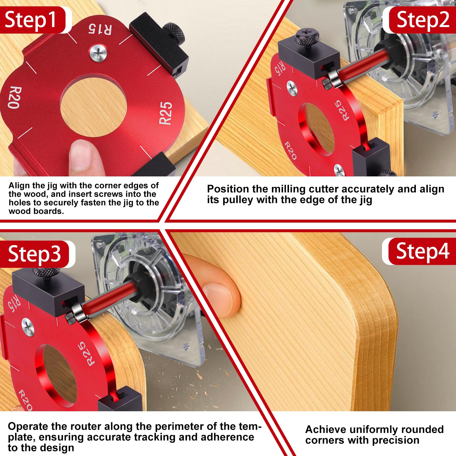 ETCYAOXIN adjustable edge stop improves repeatability.