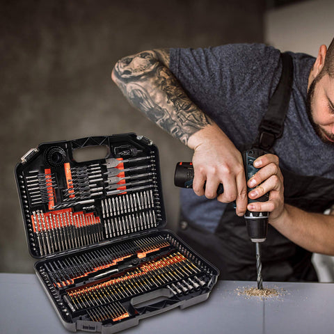 Arbor adaptor and nail punch included in the ETERNA kit for finishing touches