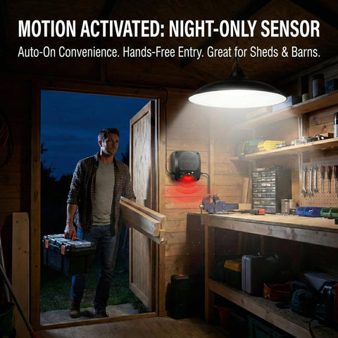 Etetale solar shed light with remote and button control for convenience.