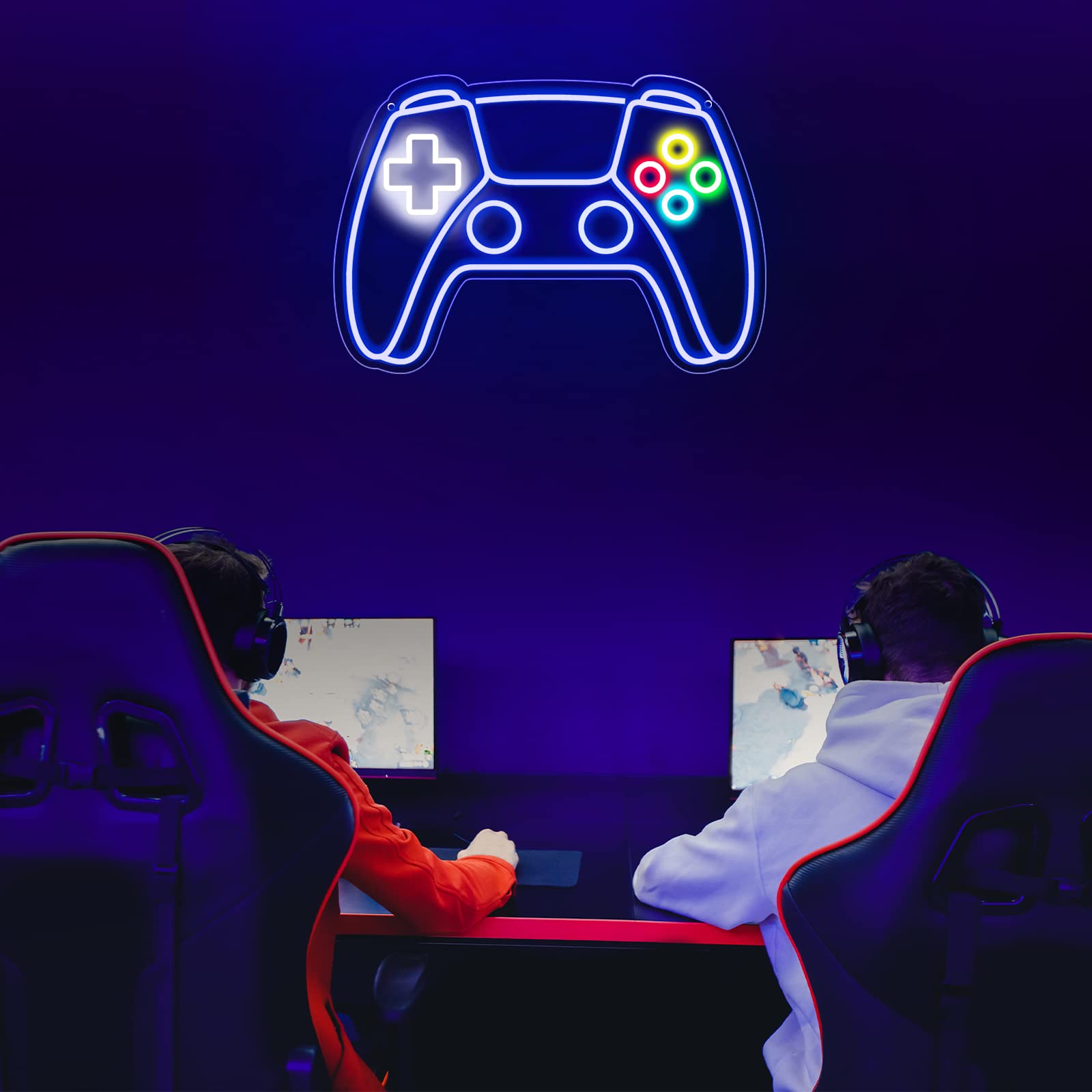 Ethereal Lomoer gamepad LED strip close-up showcases vibrant colors