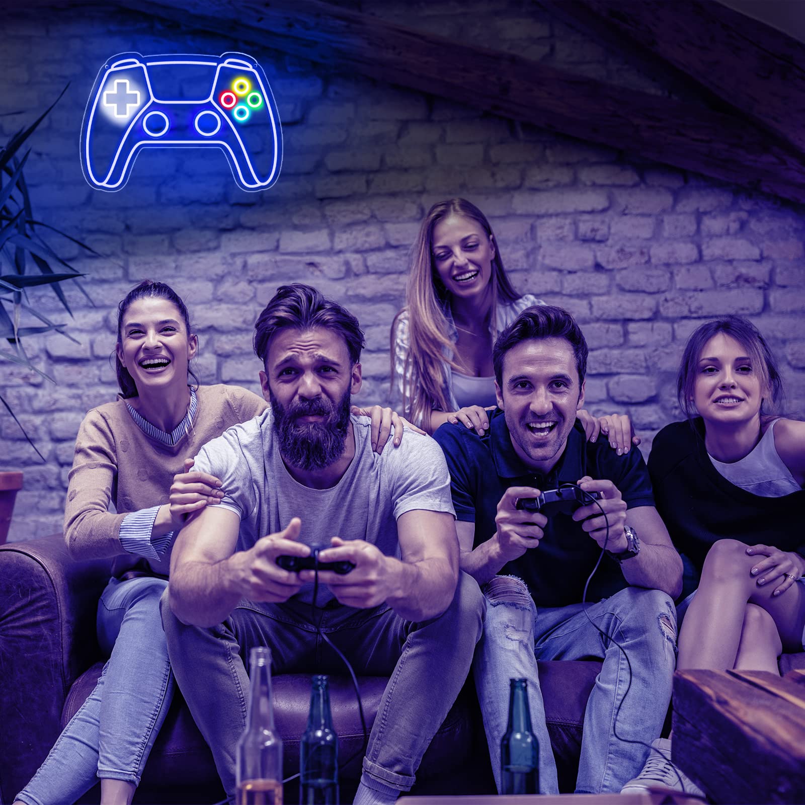 Ethereal Lomoer teen room decor neon sign enhances gaming mood