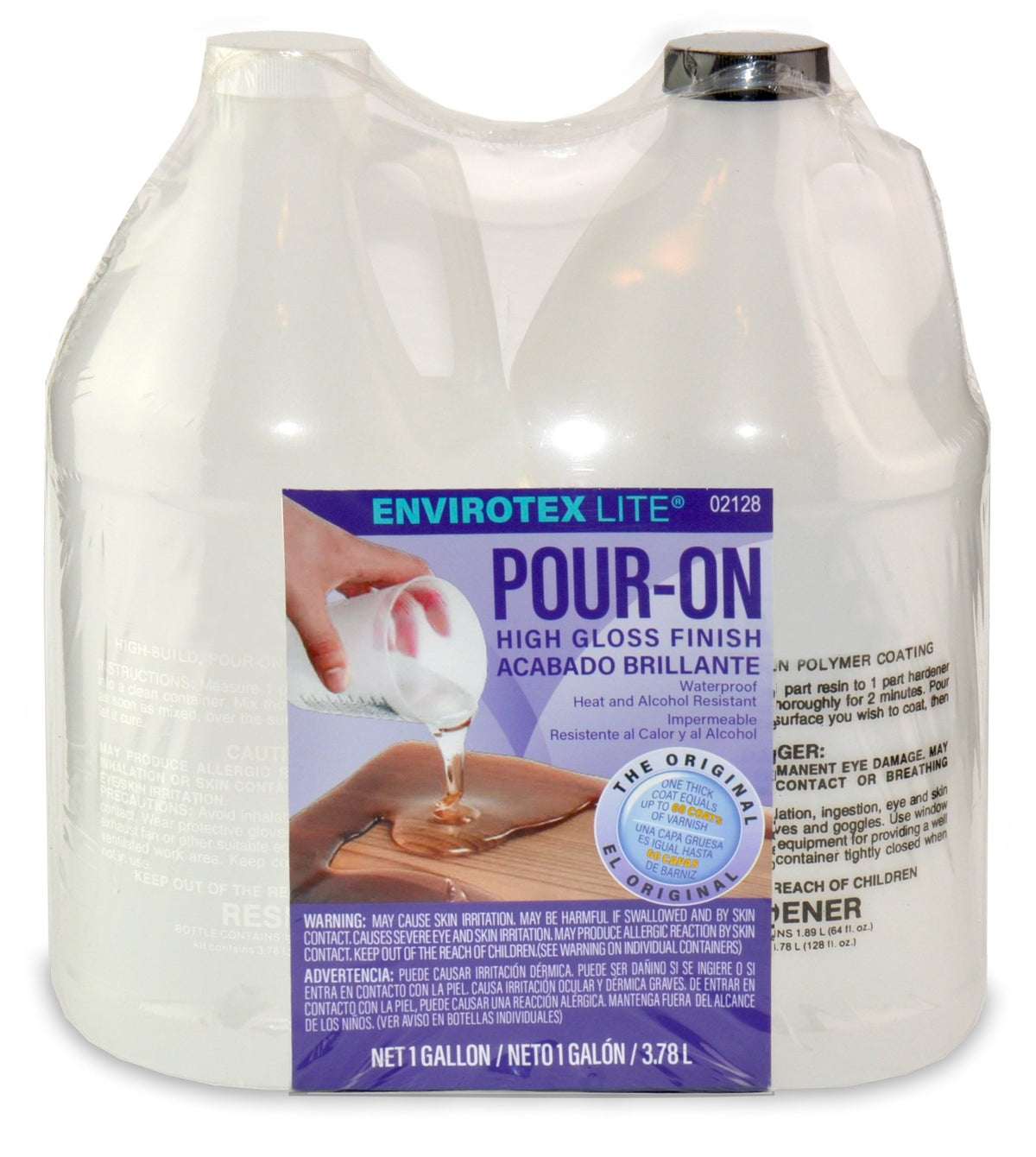 ETI Envirotex Lite pour-on delivers a durable high-gloss finish for wood, photos, and décor