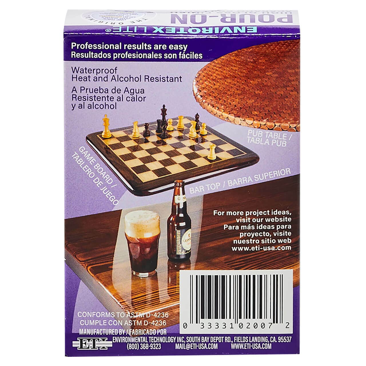 Crystal-clear EnviroTex Lite resin on a table to show glass-like finish