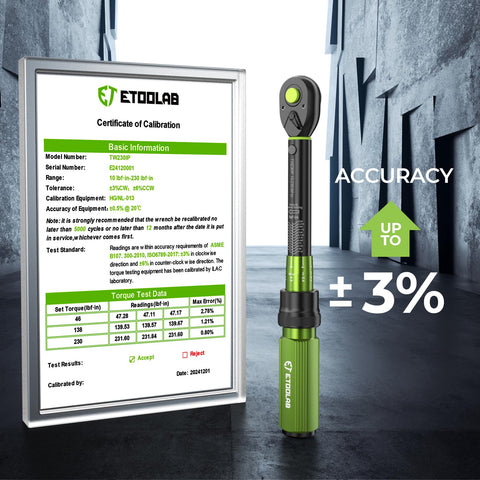 etoolab adjustable locking ring for secure torque presets during use.
