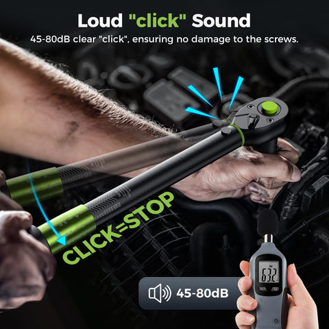 Ettoolab torque wrench includes a 5 inch extension bar for reach in awkward spots