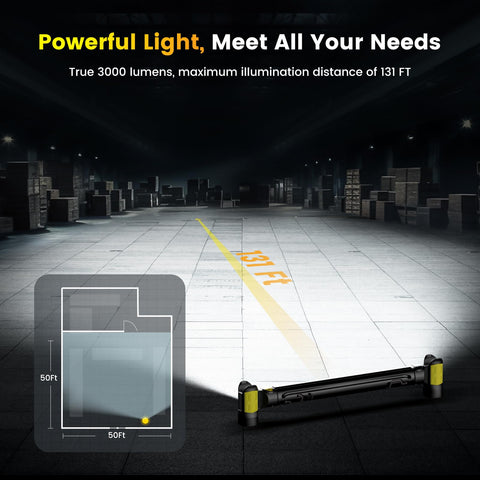etoolab Work Light under-hood setup demonstrates versatile lighting