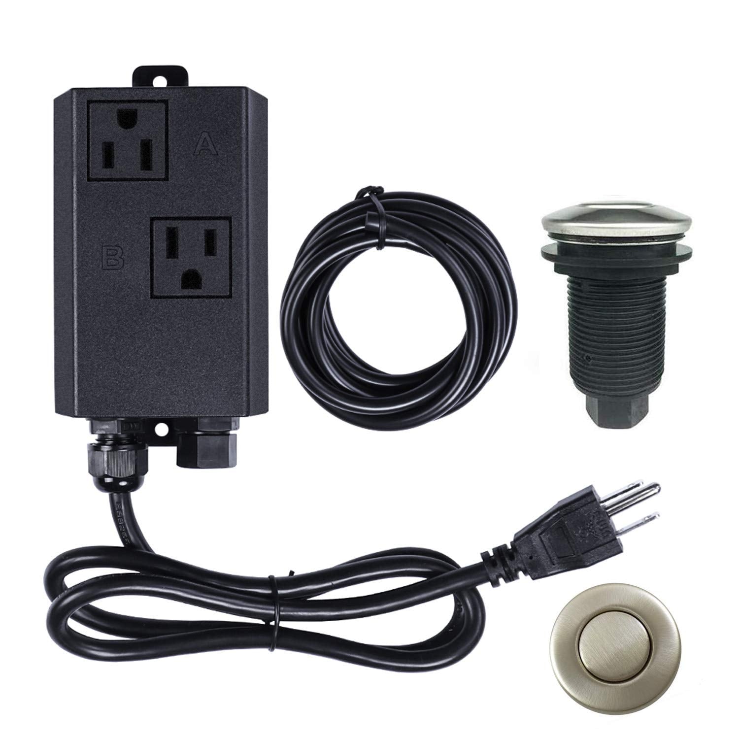Etoolcity dual-outlet air switch module for easy disposal control