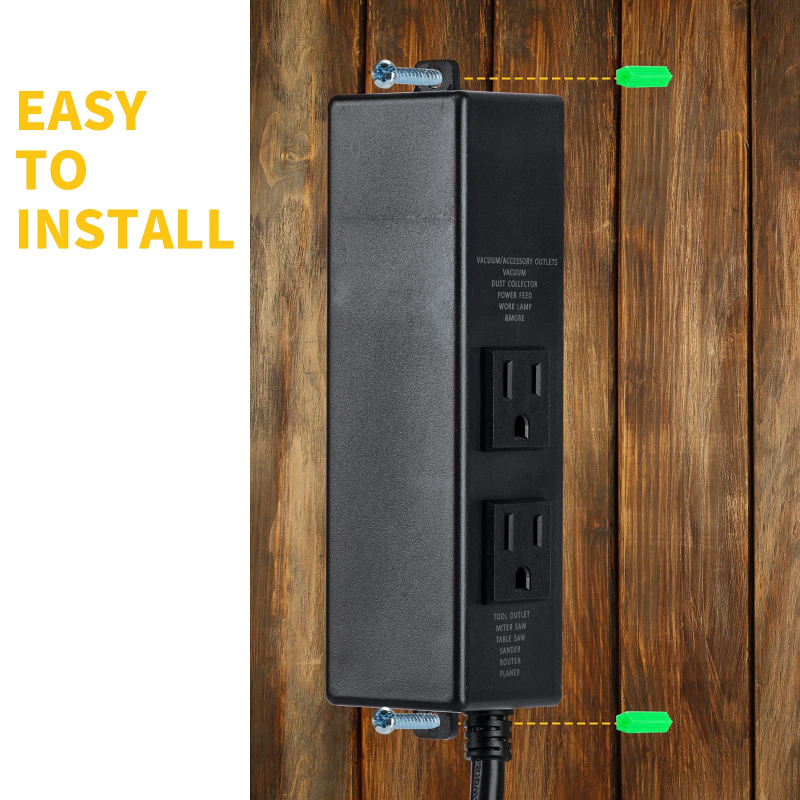 EToolcity UL-listed 14 AWG power cord supports higher current safely