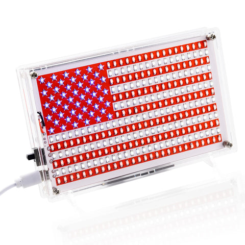 Etoput DIY soldering kit with acrylic shell shown on desk for learning