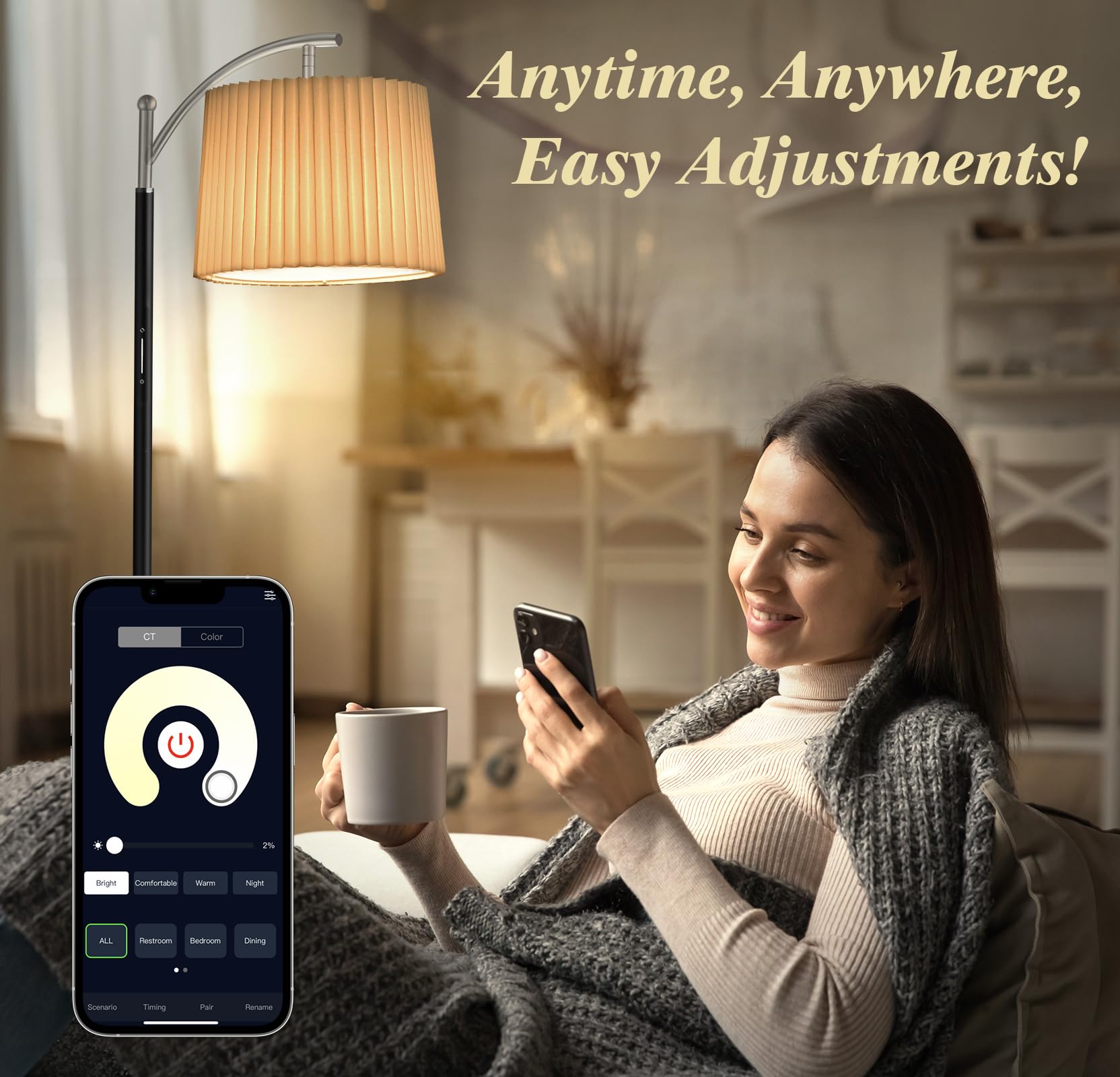 Etto remote control enables quick brightness and color changes