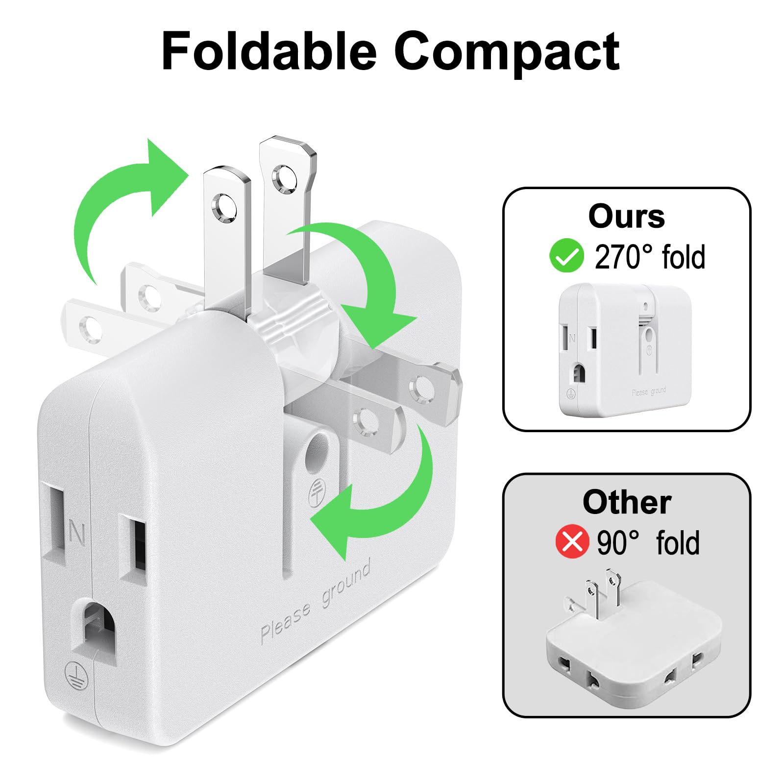 ETwinCoo swivel adapter side angle showcasing compact profile for easy insertion in tight spaces.