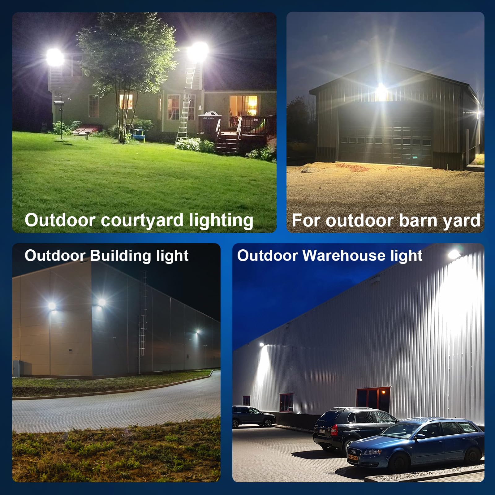 EUANTLLD 9600lm daylight output supports clear exterior visibility and safety.