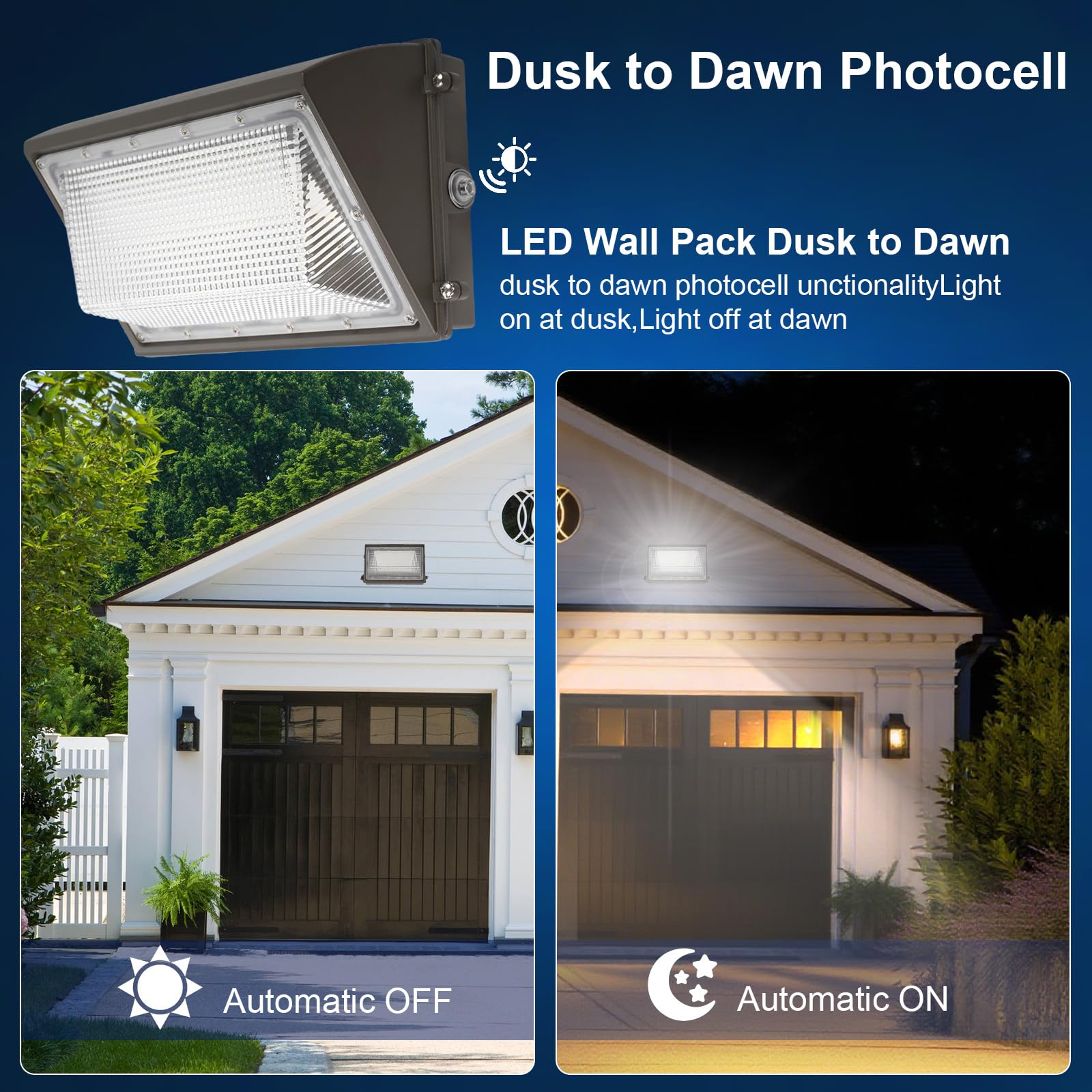 EUANTLLD IP65 housing pictured ensures outdoor durability in rain or snow.