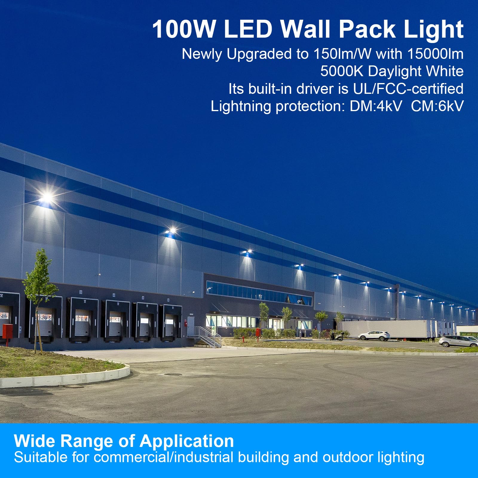 EUANTLLD prismatic lens close-up delivering uniform low-glare illumination.