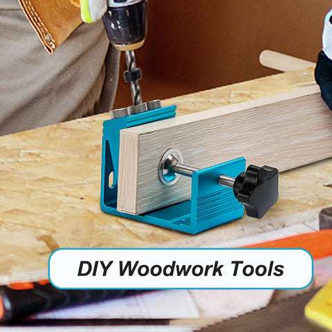 EUASOO complete pocket hole set includes screws and bits for DIY projects.