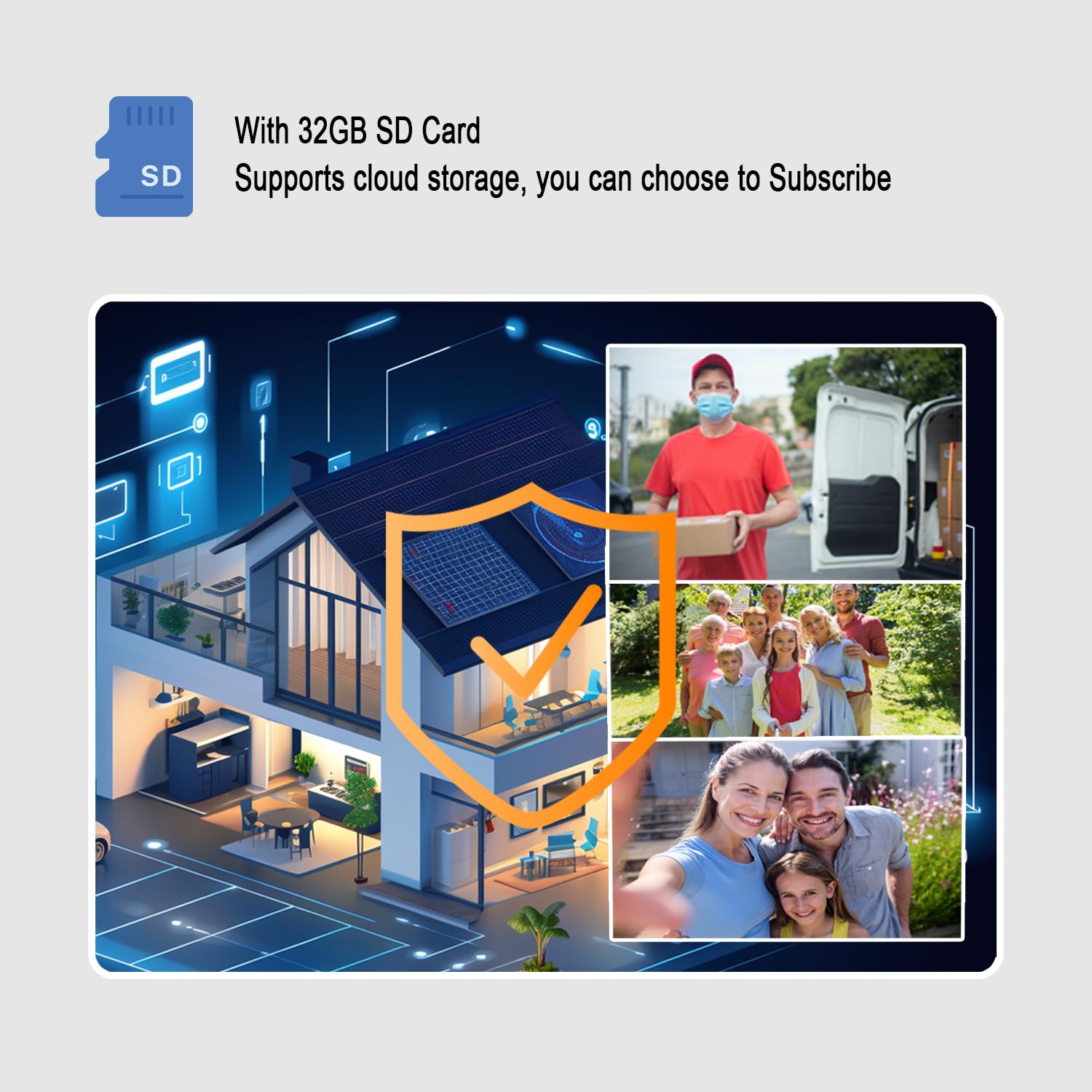 Eudic real-time alerts keep you informed about events at the doorstep.