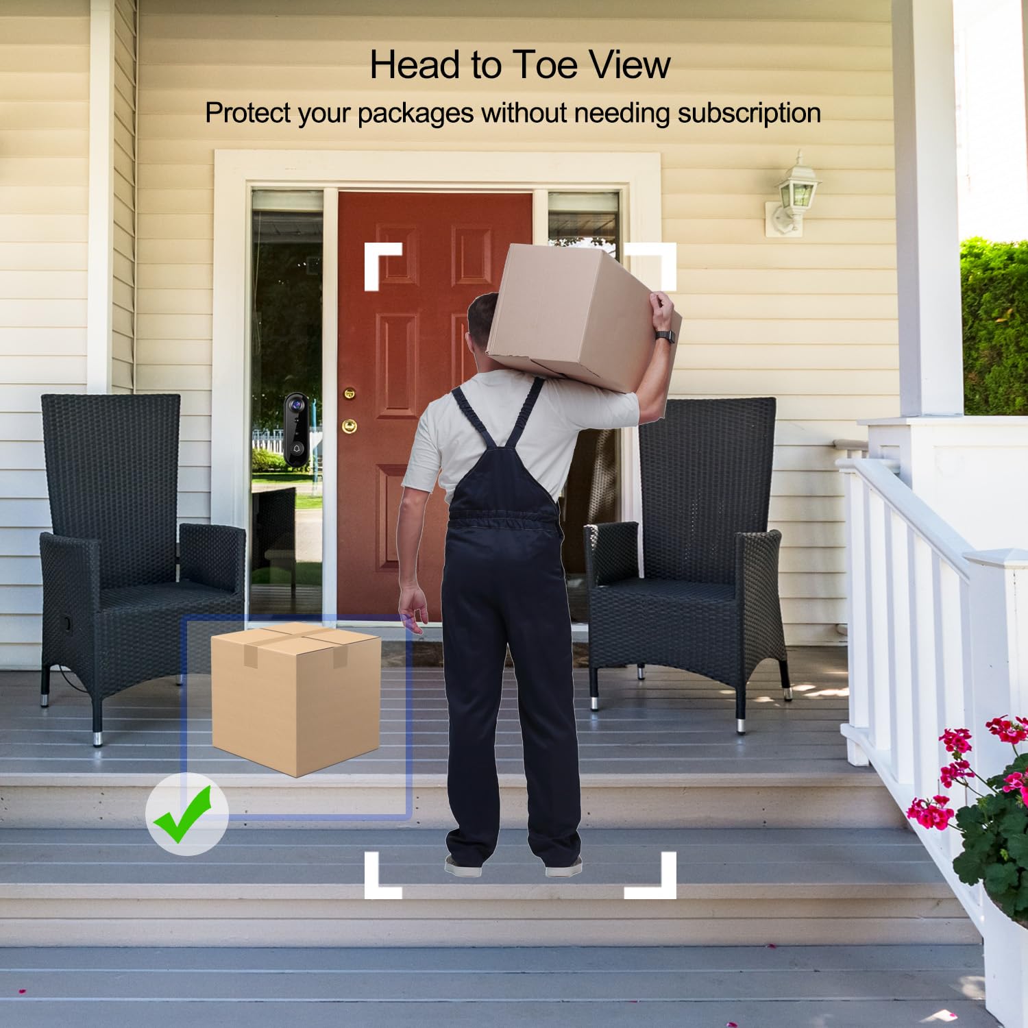 Eudic two-way audio lets you speak with visitors from your phone.