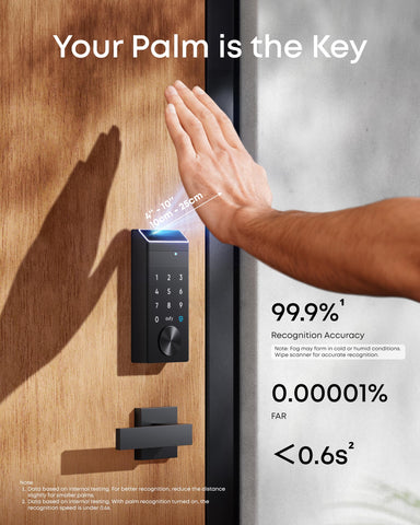 eufy FamiLock E34 keypad entry showing convenient password free access
