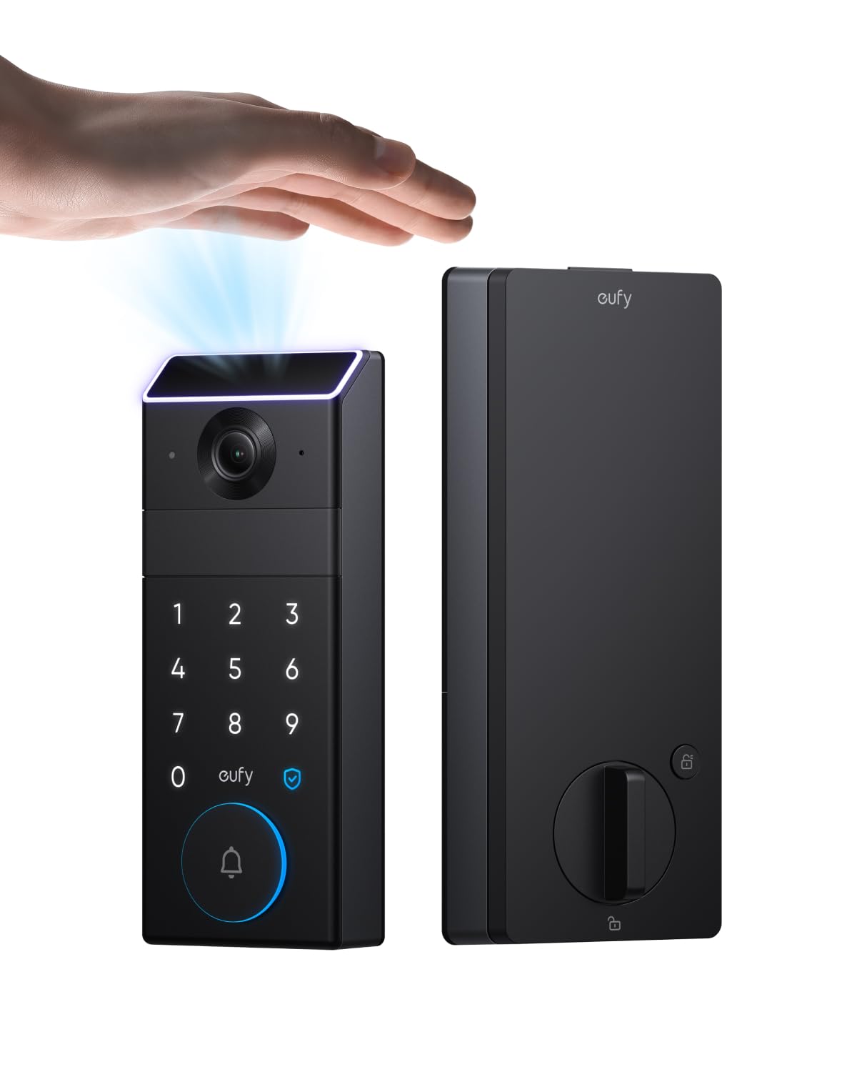 eufy FamiLock S3 palm vein unlock demo for secure keyless entry
