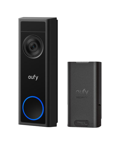 eufy Security C31 front doorbell view delivers crisp 2K footage day and night.