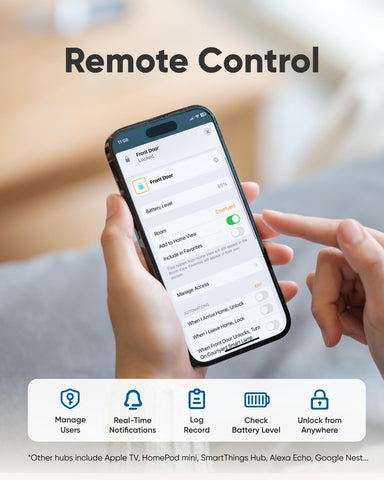 Eufy Security E31 voice assistant unlock works with Siri, Alexa, or Google