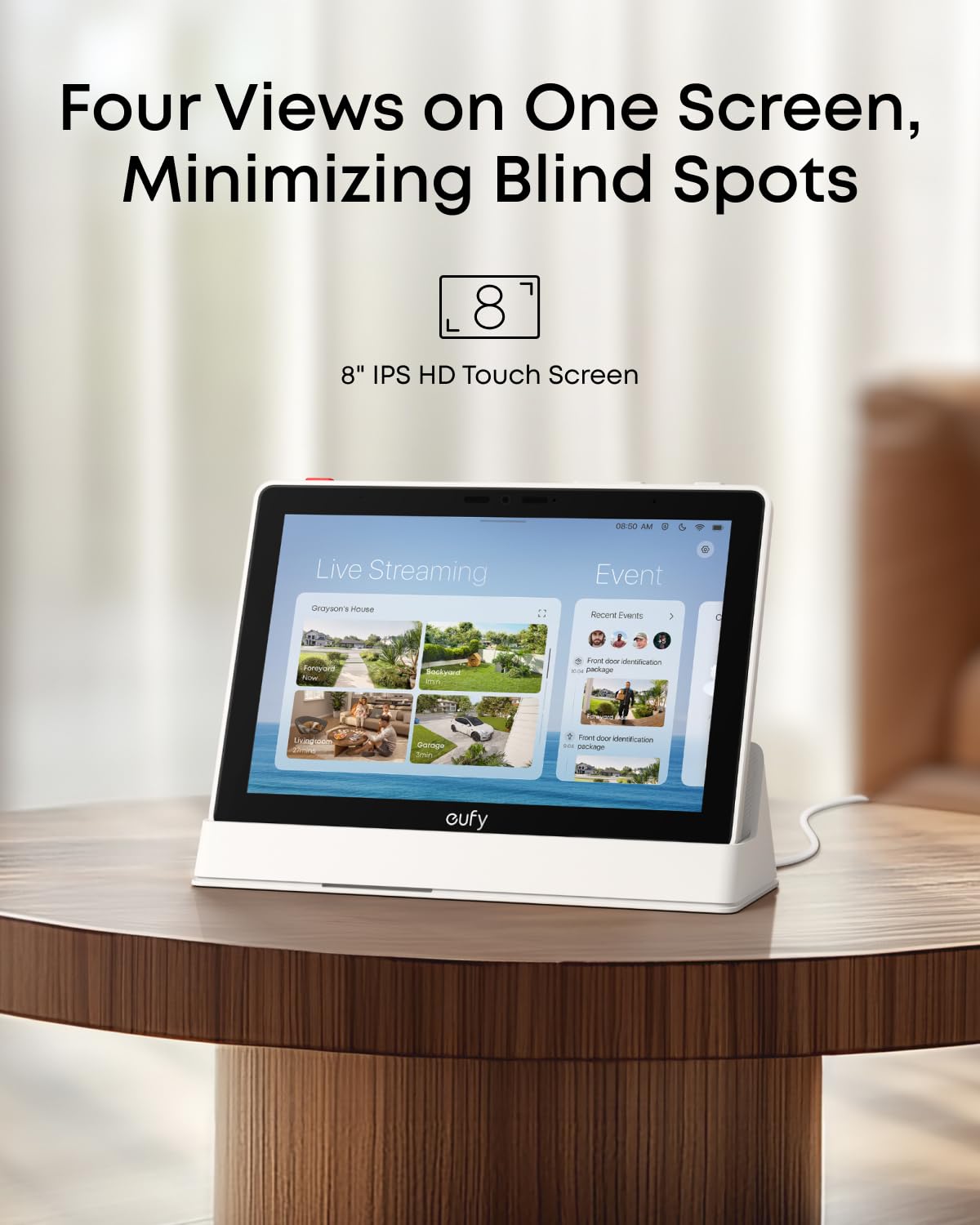 eufy Security eufy Smart Display E10 four-views monitor multiple cameras at once