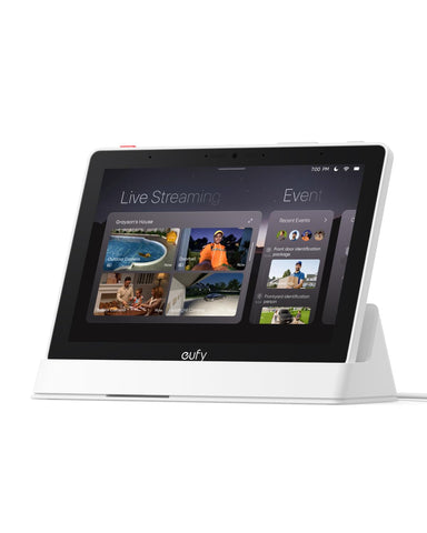 eufy Security eufy Smart Display E10 live feed view of the front door