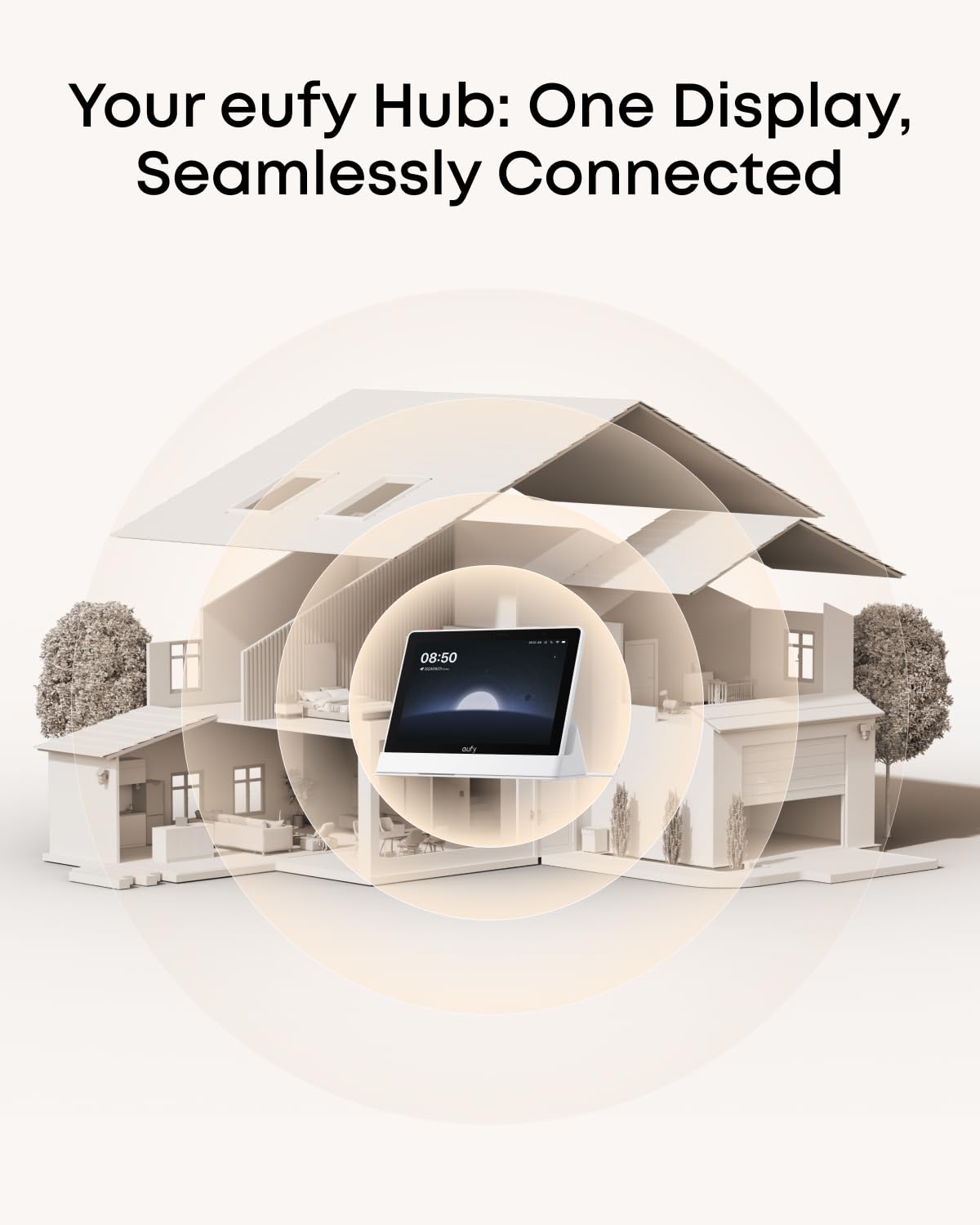 eufy Security eufy Smart Display E10 touchscreen is easy to use for all ages
