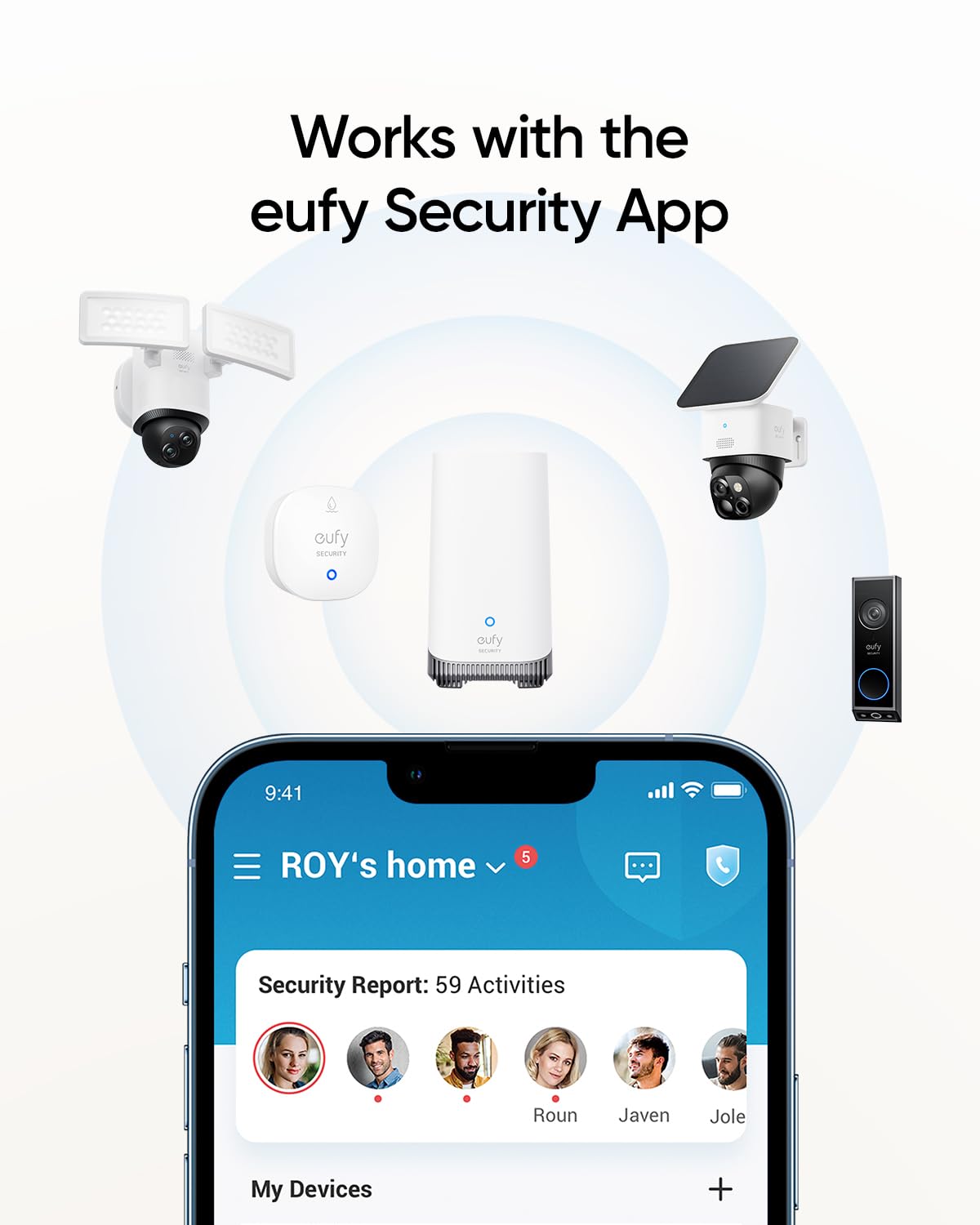 eufy Security IP65-rated sensor withstands indoor and outdoor conditions.