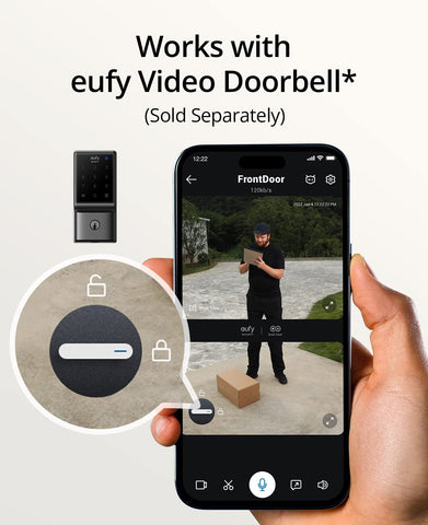 eufy Security Smart Lock C210 alarm notification example for tamper alerts.