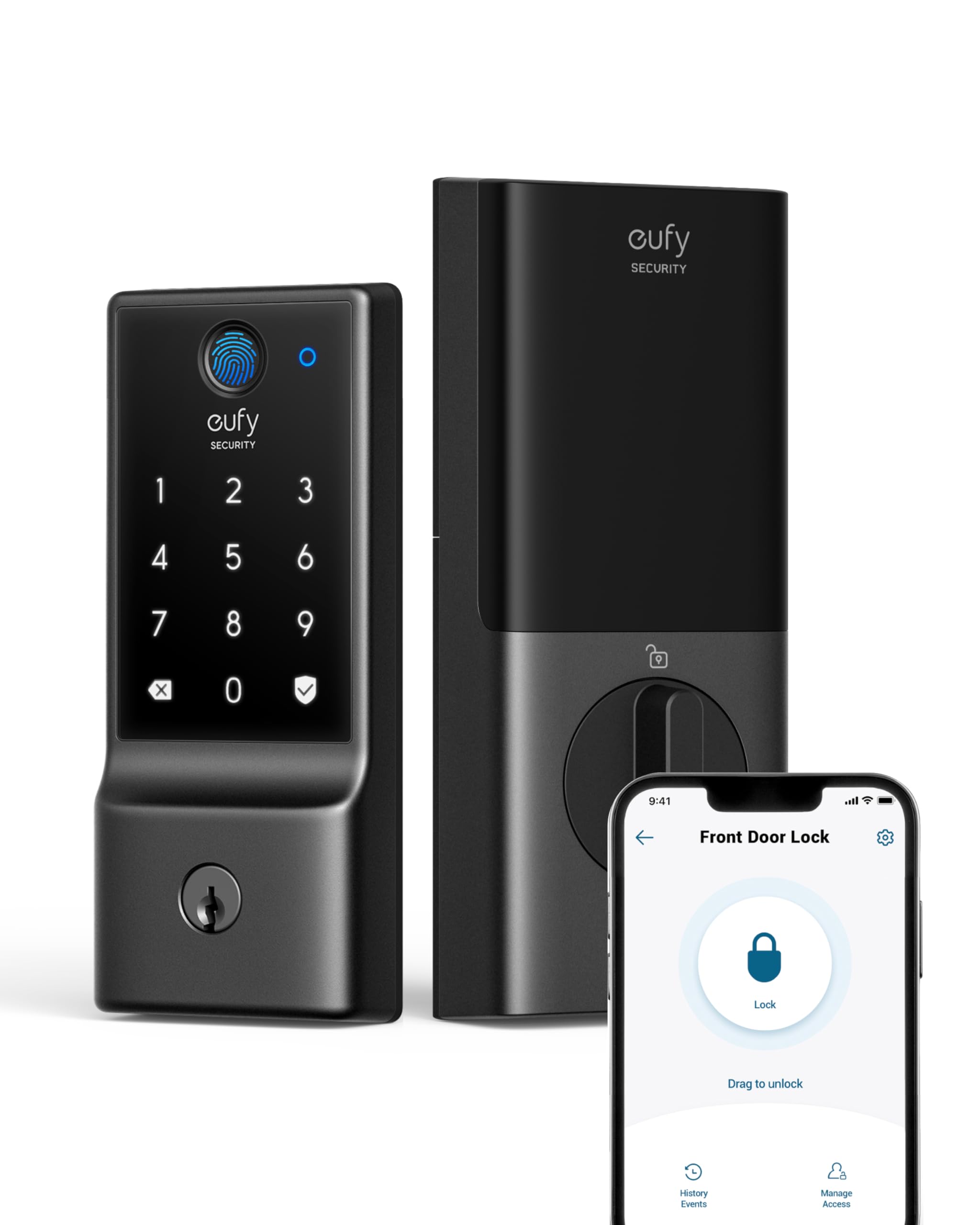 eufy Security C220 fingerprint close-up for fast, secure entry