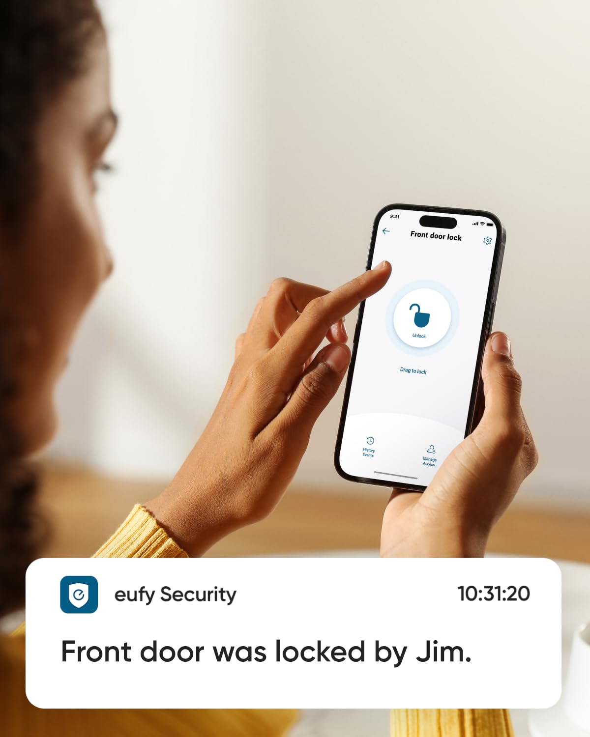 eufy Security C220 keypad use illustrates convenient entry options