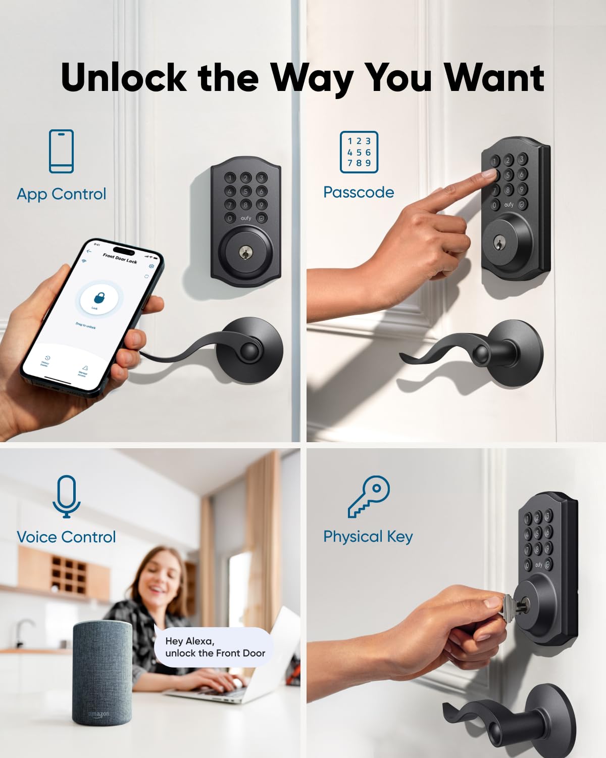 eufy Security Smart Lock C30 battery indicator signaling long-lasting power