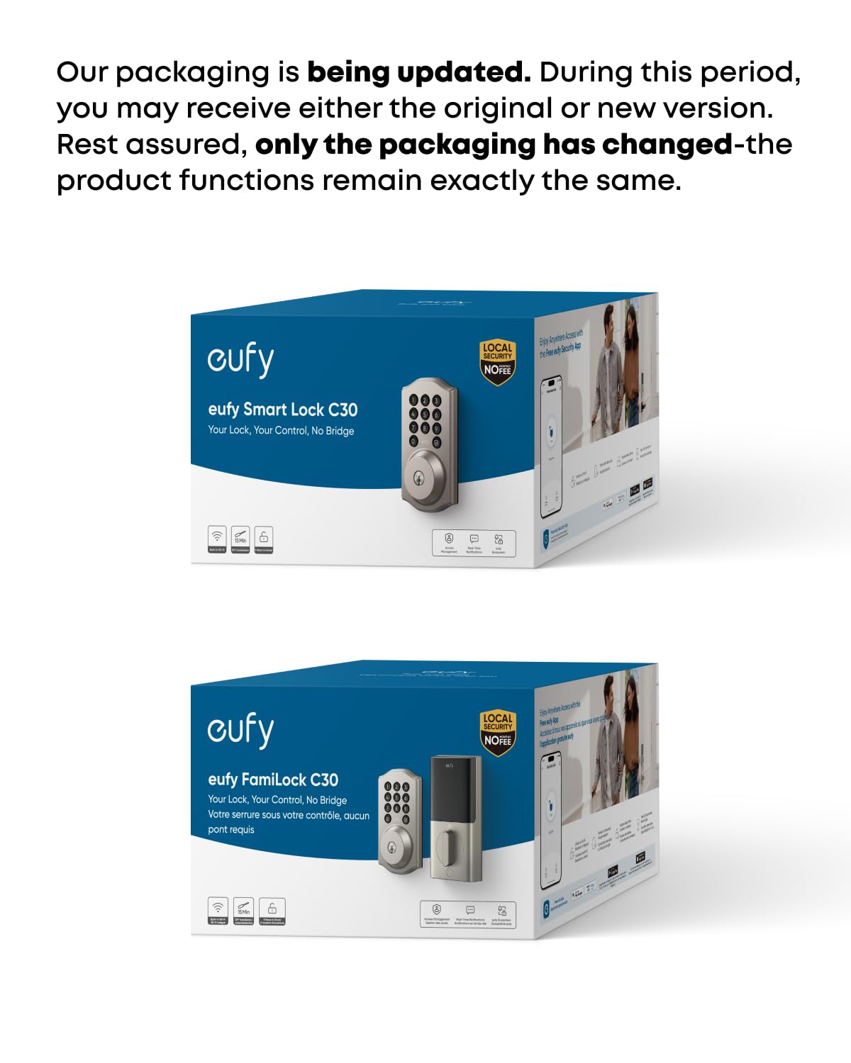 eufy Security Smart Lock C30 doorbell integration panel for seamless routines.