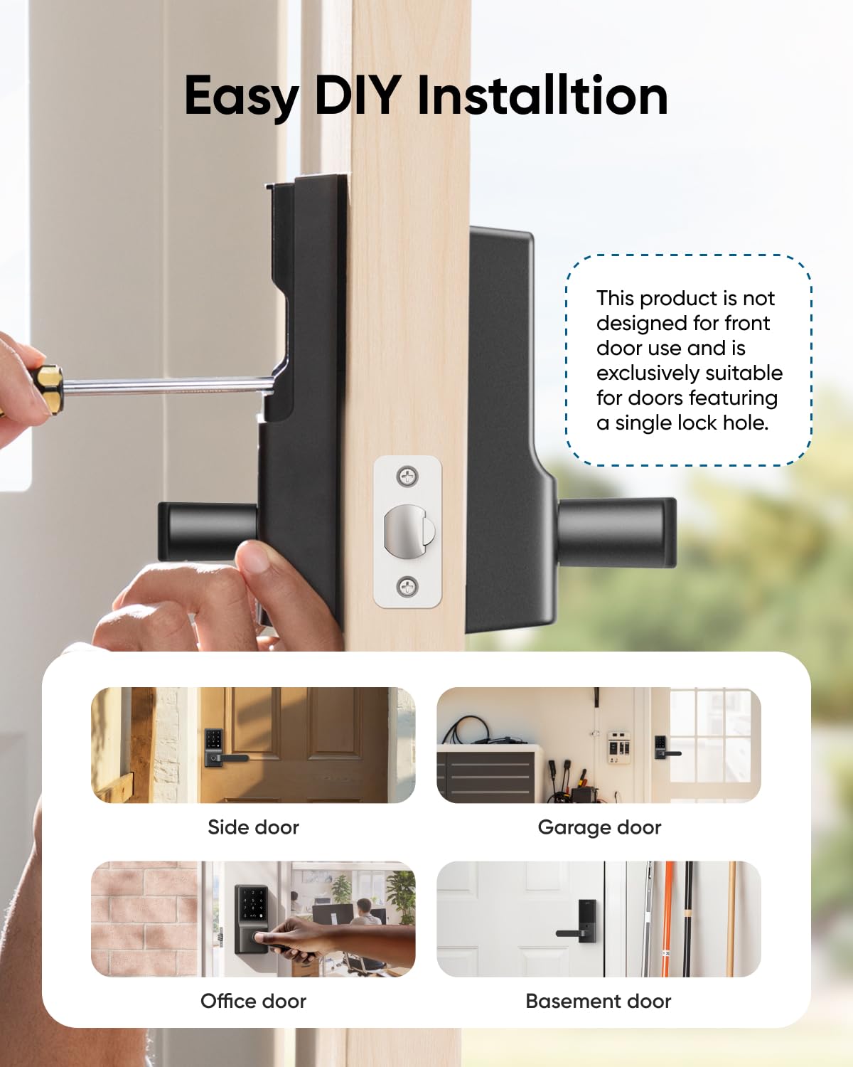 eufy Security Smart Lock C33 IP53 rating protects against weather