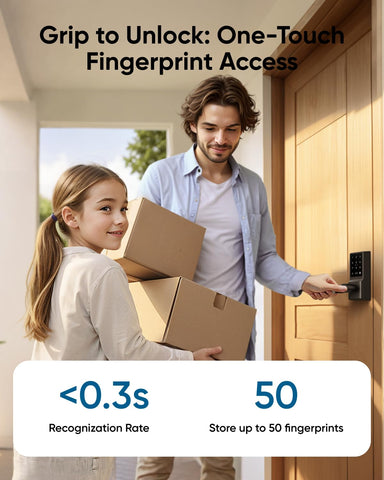 eufy Security Smart Lock C33 with Wi-Fi for remote access and alerts