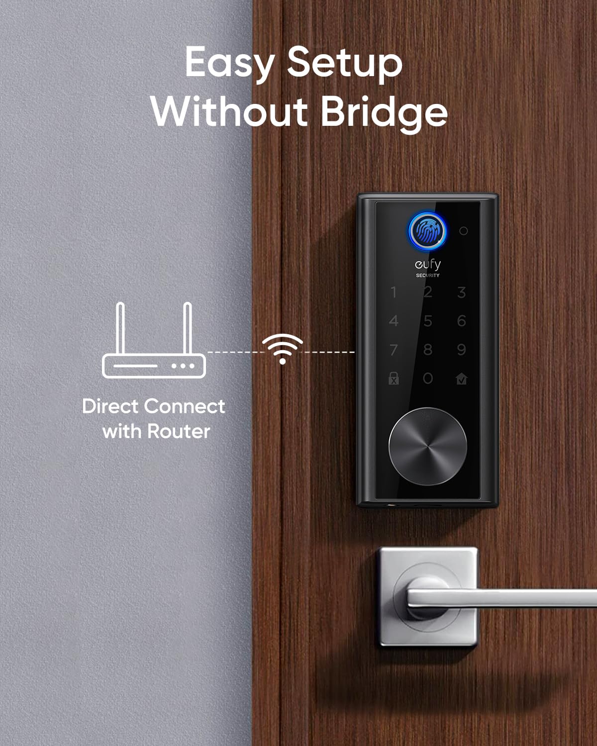 eufy Security S230 easy installation requires no drilling or extra bridge.