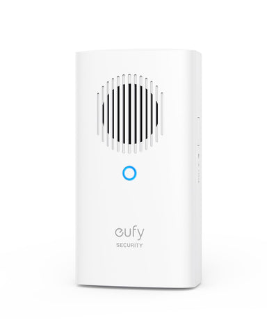 eufy Security Video Doorbell Add-On Chime shows quick plug-in setup for indoor use.