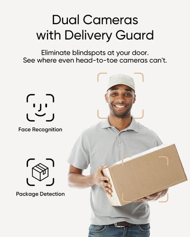 eufy Security Video Doorbell E340 2K full HD detail for sharp recognition