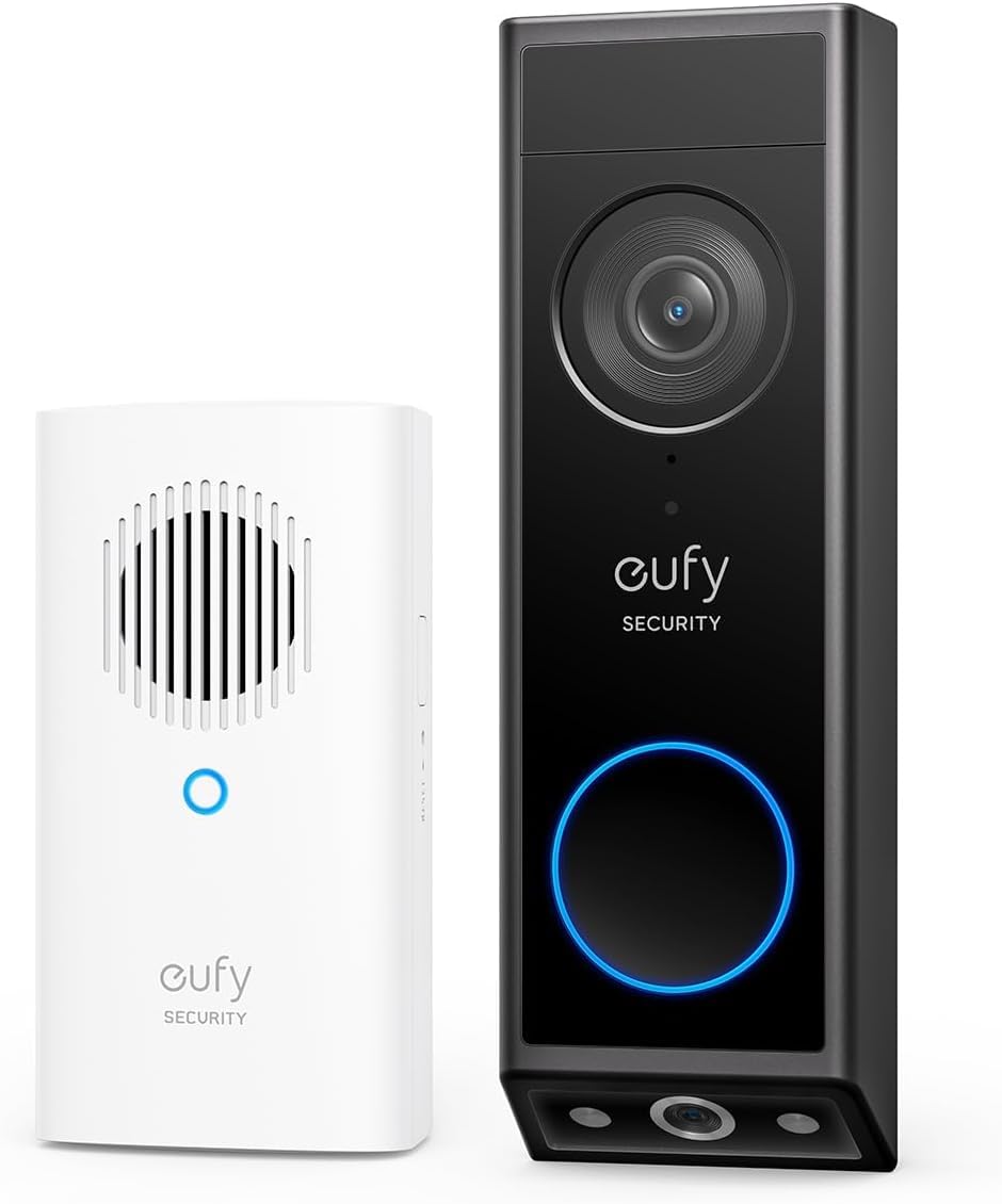 eufy Security Video Doorbell E340 front camera view with clear visitor identification