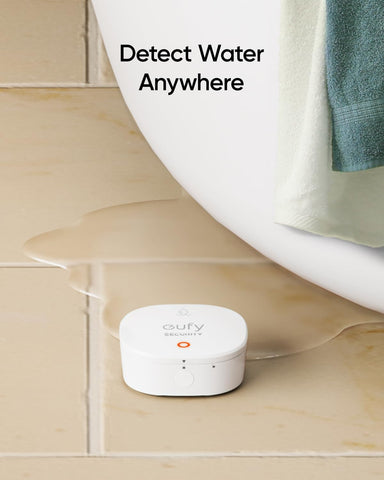 eufy Security Water and Freeze Sensor battery demonstrates long-lasting two-year life.