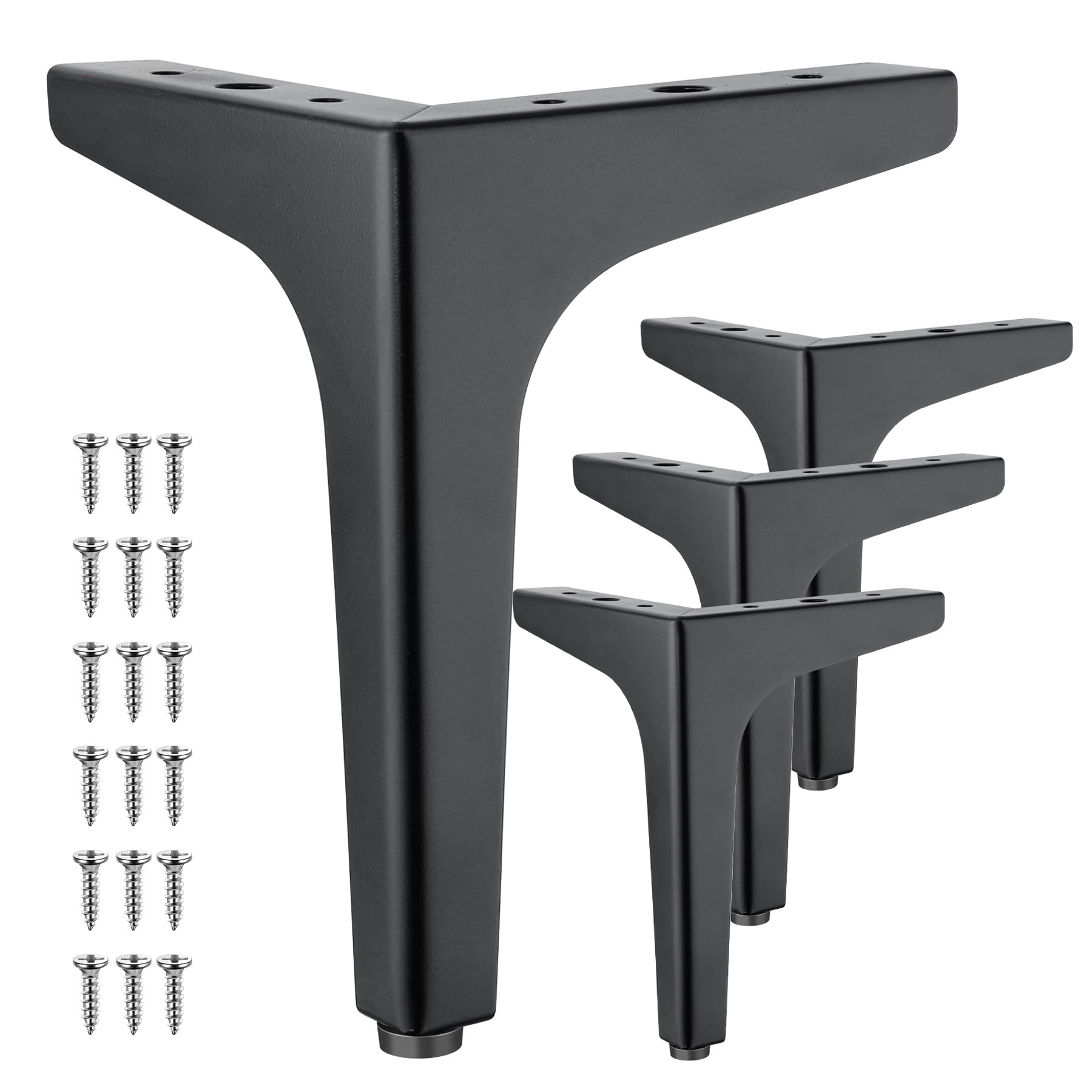 Eumtenr 7-inch metal triangle leg with floor pad protects floors